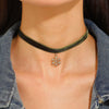 Alloy Geometric Pendant Necklace For Women Electroplated Hip Hop Style Christmas Gift