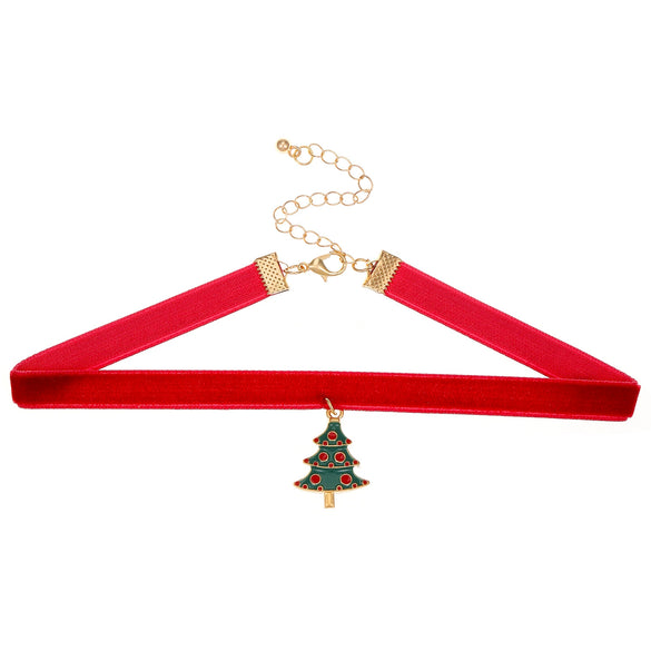 Alloy Geometric Pendant Necklace For Women Electroplated Hip Hop Style Christmas Gift