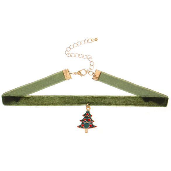 Alloy Geometric Pendant Necklace For Women Electroplated Hip Hop Style Christmas Gift