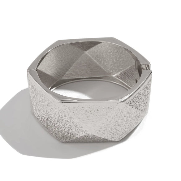 Alloy Geometric Personality Exaggerated Wide Face Electroplated Bracelet