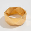 Alloy Geometric Personality Exaggerated Wide Face Electroplated Bracelet