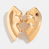 Alloy Geometric Pleated Women's Earrings With Electroplating And Stainless Steel Ear Needles