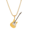 Alloy Geometric Punk Electric Guitar Earrings For Women With Electroplating