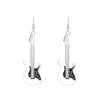 Alloy Geometric Punk Electric Guitar Earrings For Women With Electroplating
