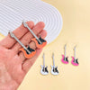 Alloy Geometric Punk Electric Guitar Earrings For Women With Electroplating