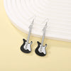 Alloy Geometric Punk Electric Guitar Earrings For Women With Electroplating