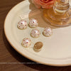 Alloy Geometric Red Polka Dot Electroplating Women's Earrings