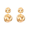 Alloy Geometric Retro Exaggerated Creative Women's Earrings With Electroplating Design