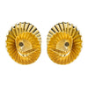 Alloy Geometric Retro Exaggerated Irregular Round Oval Stud Earrings Electroplated For Women