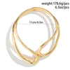 Alloy Geometric Retro Hollow Irregular Spring Collar Choker Necklace For Women