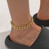 Alloy Geometric Rhinestoneencrusted Hiphop Men's Anklet Jewelry