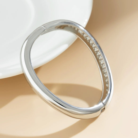 Alloy Geometric Rhombus Exaggerated Style Electroplated Bracelet And Ring Jewelry