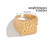 Alloy Geometric Ring Purely Handmade Niche Fashion Allmatch Design