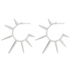 Alloy Geometric Rivet Electroplated Women's Gothic Punk Hiphop Earrings