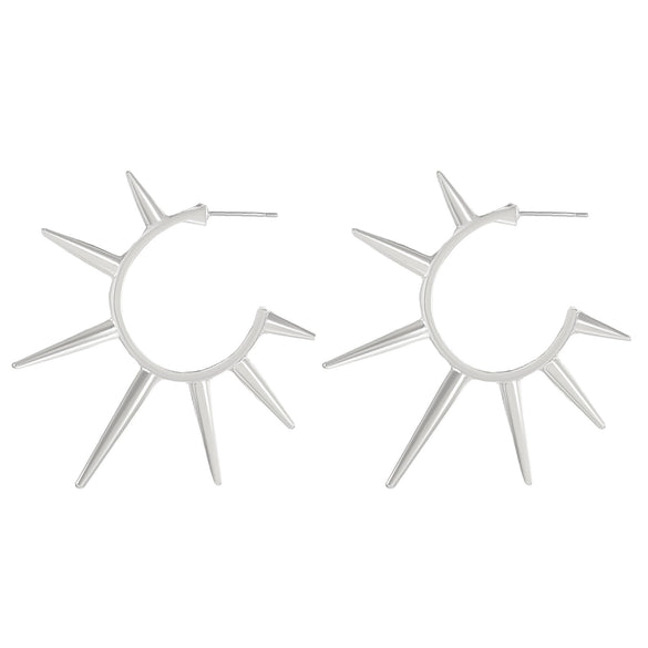 Alloy Geometric Rivet Electroplated Women's Gothic Punk Hiphop Earrings