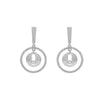 Alloy Geometric Round D Shaped Electroplated Earrings For Women