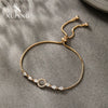 Alloy Geometric Round Electroplating Simple Pull Women's Bracelet