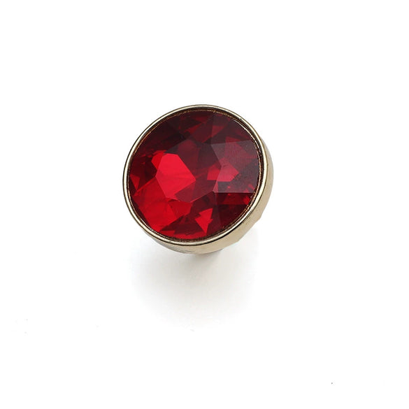 Alloy Geometric Round Opening Adjustable Women's Diamond Ring
