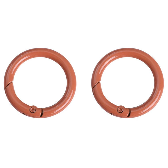 Alloy Geometric Round Spray Painted Mobile Phone Chain Key Chain Hook Buckle Ring