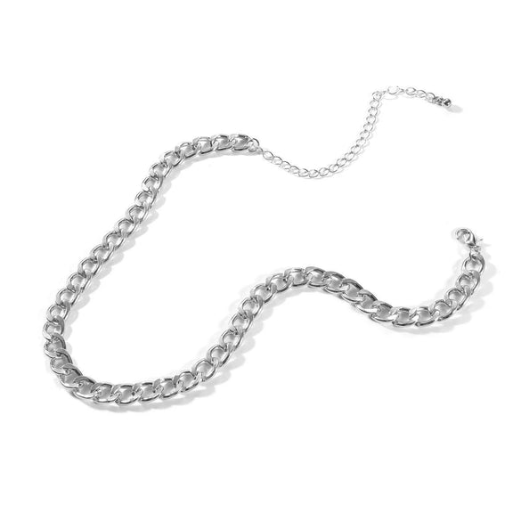 Alloy Geometric Short Thick Chain Necklace With Electroplating For Women