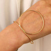 Alloy Geometric Simple Opening Bracelet Ring Jewelry With Electroplating