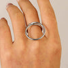Alloy Geometric Simple Opening Bracelet Ring Jewelry With Electroplating