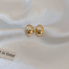 Alloy Geometric Simple Women's Earrings With Real Gold Electroplated