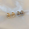 Alloy Geometric Simple Women's Earrings With Real Gold Electroplated