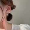 Alloy Geometric Simple Women's Earrings With Real Gold Electroplated