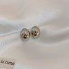 Alloy Geometric Simple Women's Earrings With Real Gold Electroplated