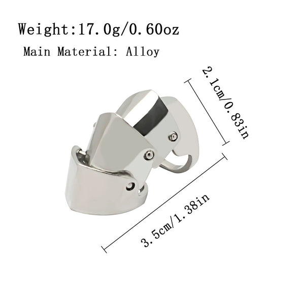 Alloy Geometric Skull Ring Electroplated Unisex