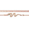 Alloy Geometric Snakeshaped Chain Bracelet For Women Retro Style
