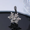Alloy Geometric Snowflake Hollow Rhinestone Diamond Earrings For Women
