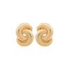 Alloy Geometric Spiral Twist Shape Electroplated Fashion Earrings For Women