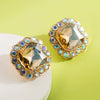 Alloy Geometric Square Diamond Crystal Women's Earrings