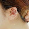 Alloy Geometric Star Ear Clips Electroplated Ear Jewelry For Women