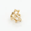 Alloy Geometric Star Ear Clips Electroplated Ear Jewelry For Women