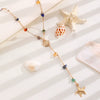 Alloy Geometric Starfish Women's Electroplated Dopamine Necklace