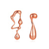 Alloy Geometric Stud Earrings With Electroplating For Women