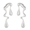 Alloy Geometric Stud Earrings With Electroplating For Women