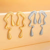 Alloy Geometric Stud Earrings With Electroplating For Women