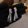 Alloy Geometric Style Earrings Set With Diamonds For Women