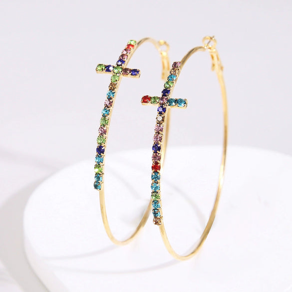 Alloy Geometric Style Electroplated Earrings For Women