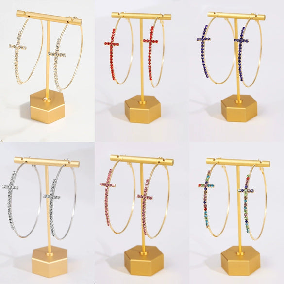 Alloy Geometric Style Electroplated Earrings For Women