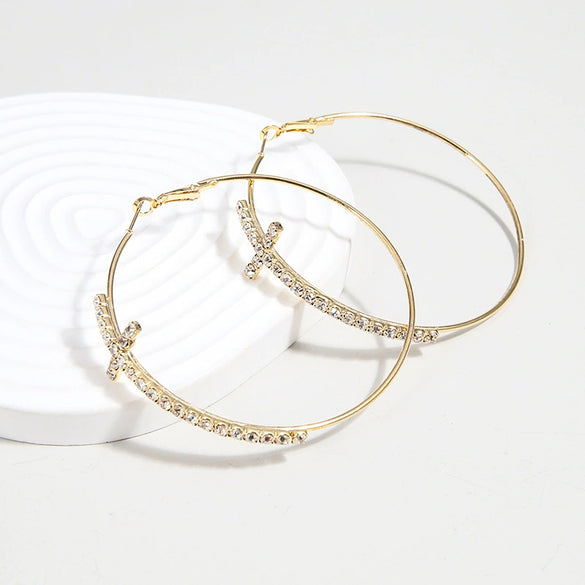 Alloy Geometric Style Electroplated Earrings For Women