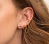Alloy Geometric Style Electroplated Tassel Bear Cloud Earrings Unisex Jewelry