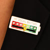 Alloy Geometric Style Energy Brooch With Dripping Oil Design For Women