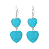 Alloy Geometric Style Pine Stone Turquoise Tassel Women's Earrings