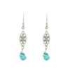 Alloy Geometric Style Pine Stone Turquoise Tassel Women's Earrings