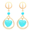 Alloy Geometric Style Pine Stone Turquoise Tassel Women's Earrings